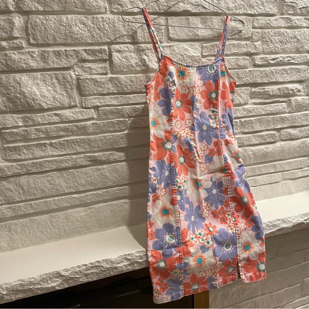 Denim Y2K Floral Summer Midi Dress